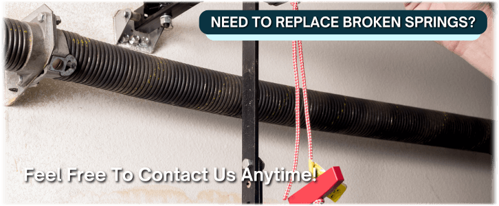 Broken Garage Door Spring Location